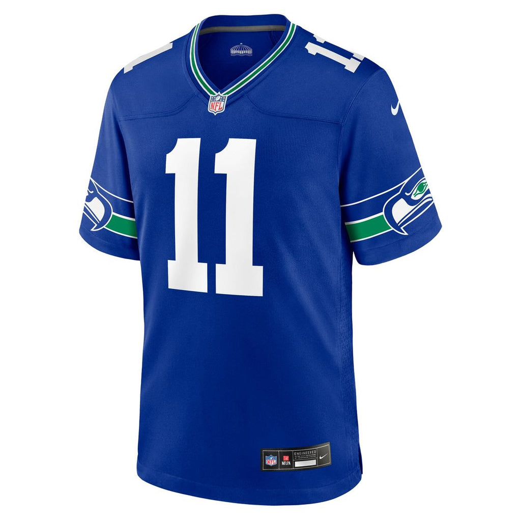 Jaxon Smith-Njigba Seattle Seahawks Throwback Player Game Jersey - Royal