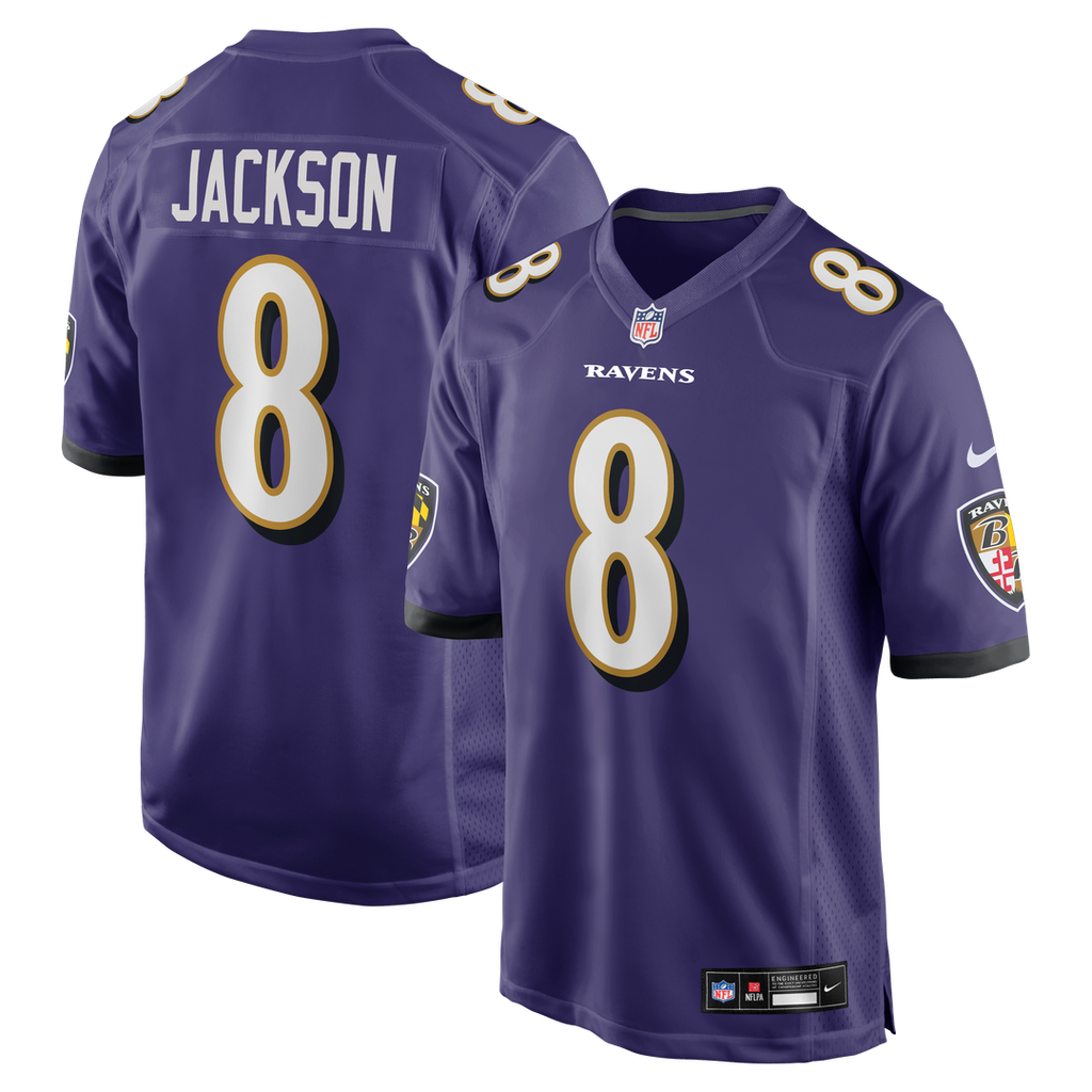 Lamar Jackson Baltimore Ravens Game Jersey - Purple