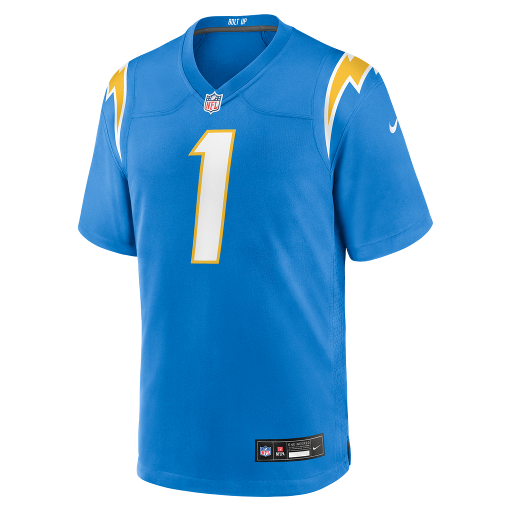Akheem Mesidor Los Angeles Chargers 2026 Draft First Round Pick No. 22 Team Game Jersey - Powder Blue