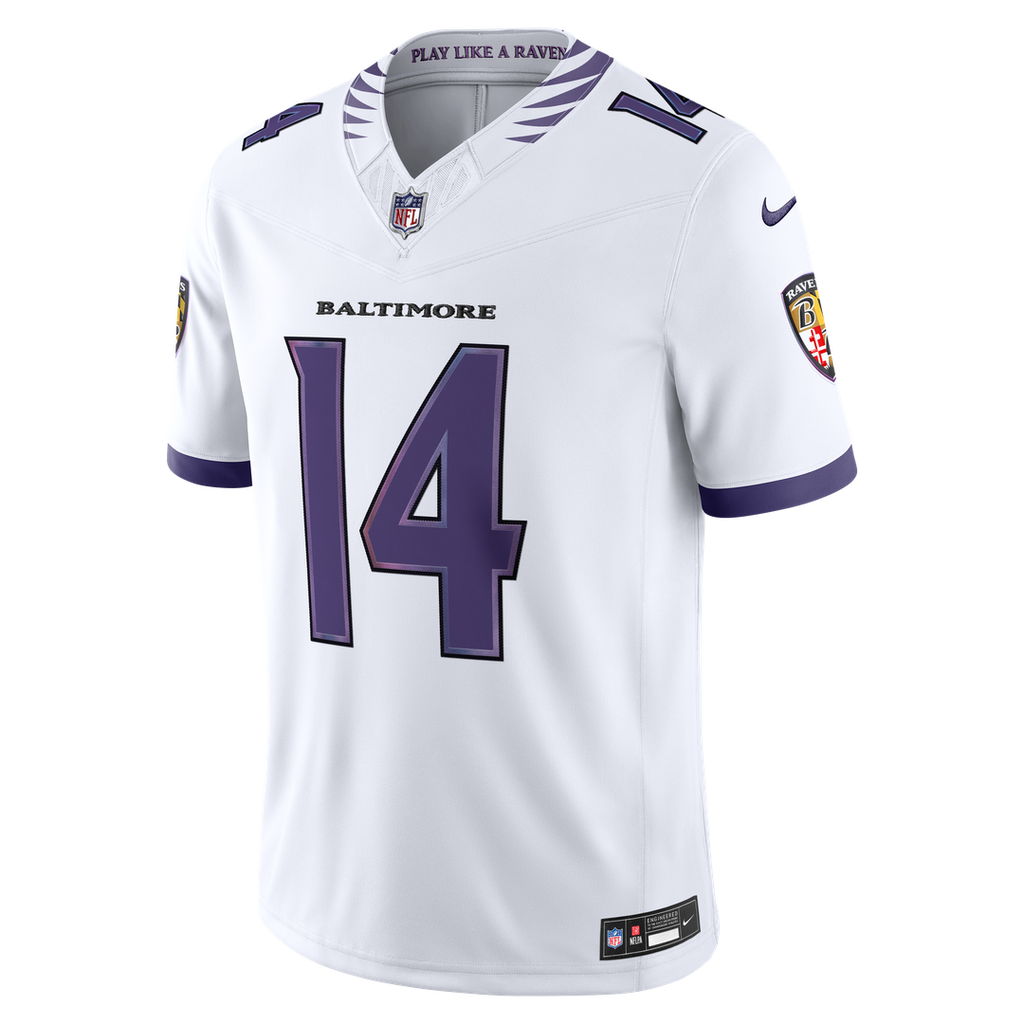 Kyle Hamilton Baltimore Ravens Vapor F.U.S.E. Stitched Limited Jersey - White