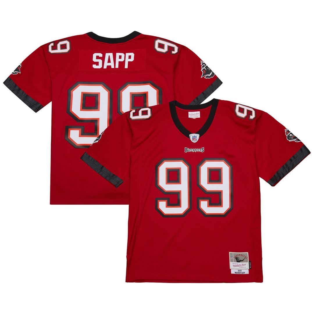 Warren Sapp Tampa Bay Buccaneers Mitchell & Ness 1995 Legacy Replica Jersey - Orange