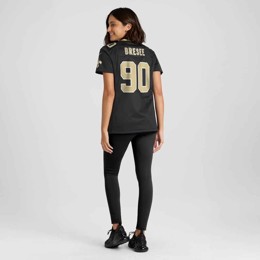 Bryan Bresee New Orleans Saints Women's Game Jersey - Black