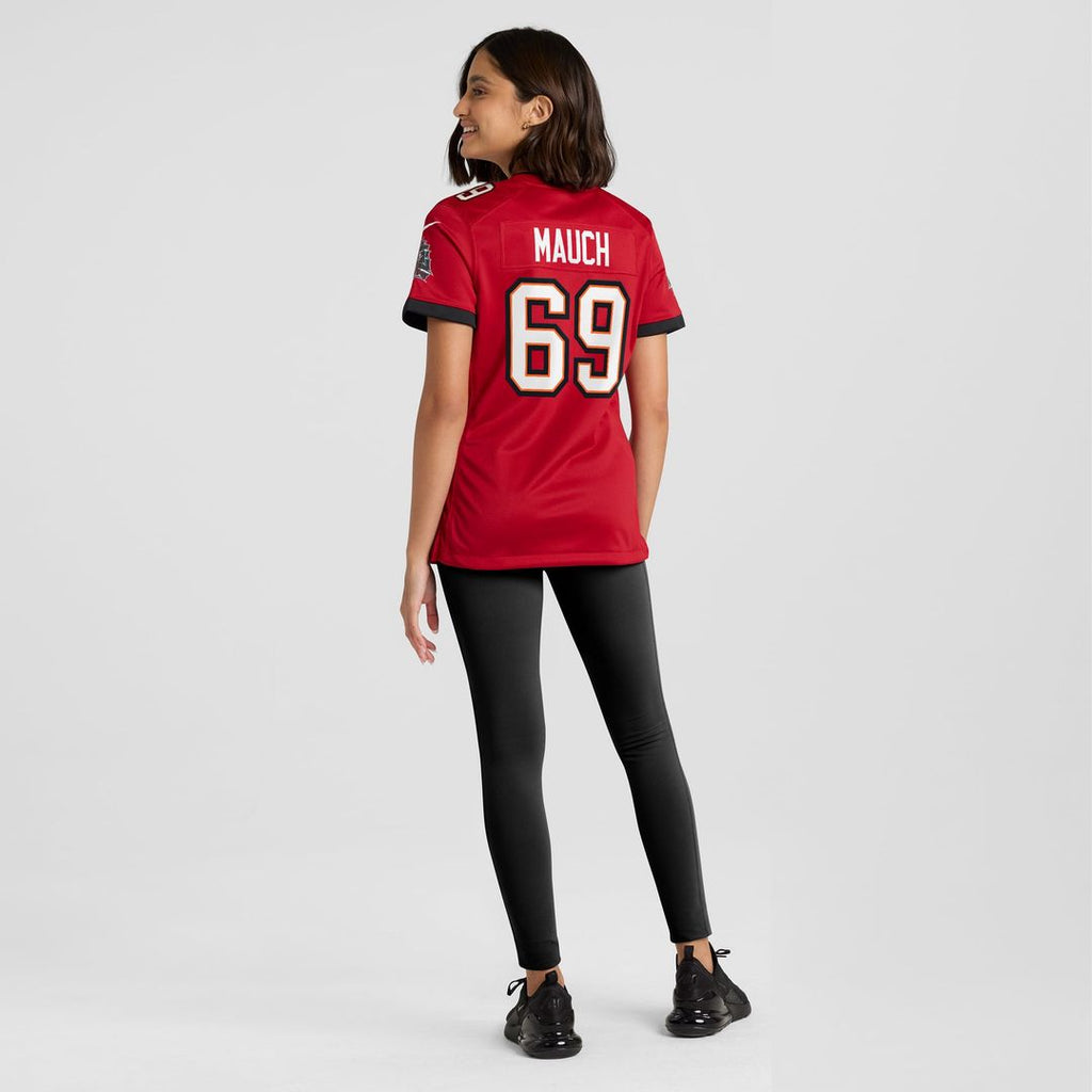 Cody Mauch Tampa Bay Buccaneers Women's Game Jersey - Red