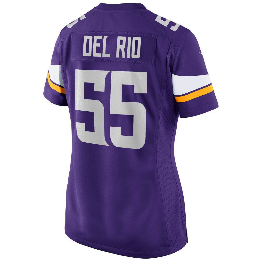 Jack Del Rio Minnesota Vikings Women's Game Retired Player Jersey - Purple