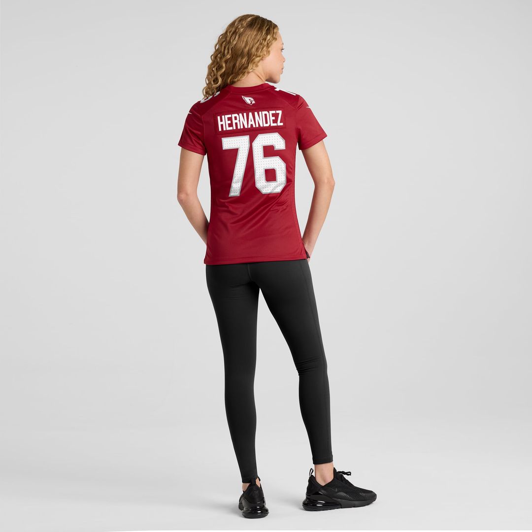 Will Hernandez Arizona Cardinals Women's Game Jersey - Cardinal