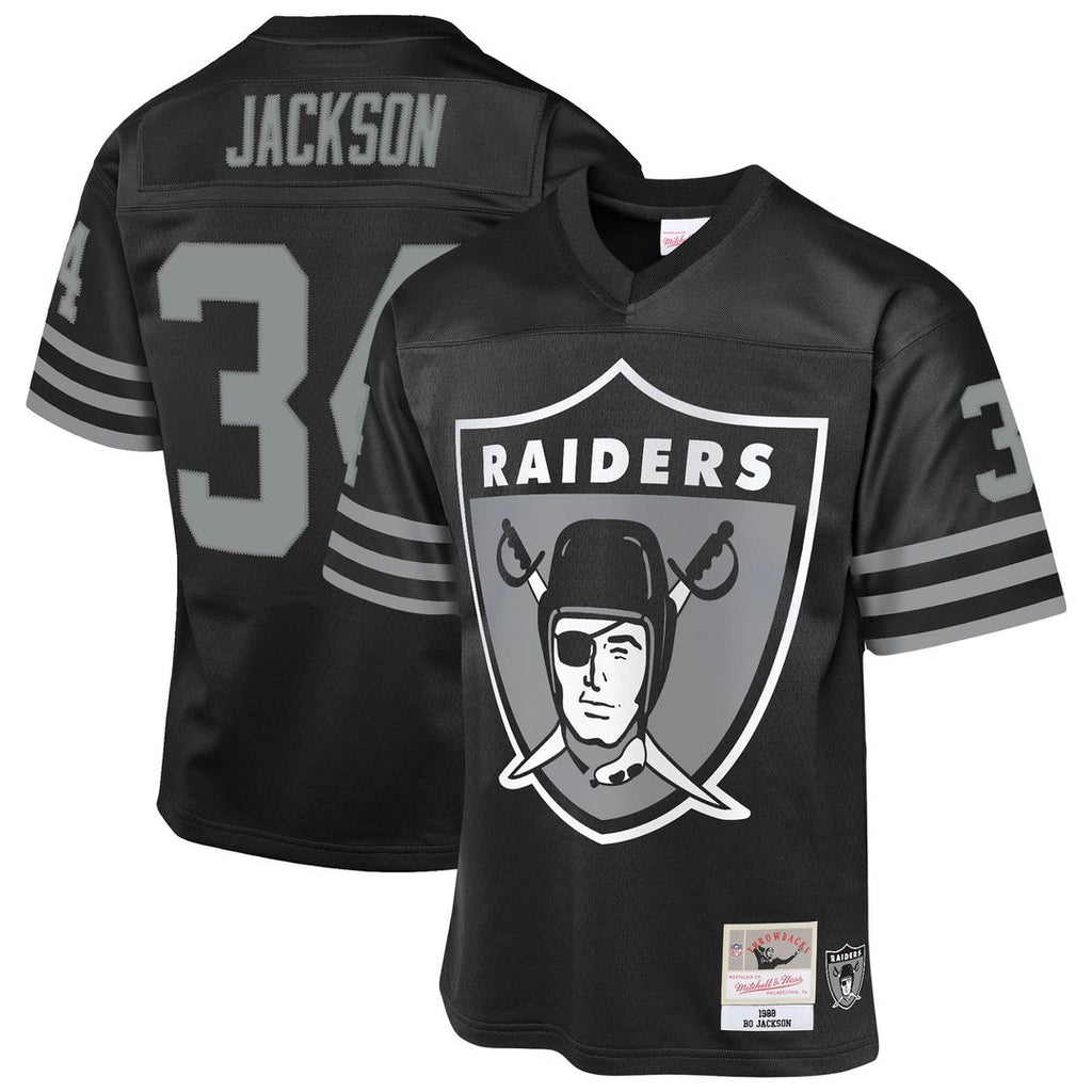 Bo Jackson Las Vegas Raiders Mitchell & Ness Youth 1988 Throwback Fashion Jersey - Black