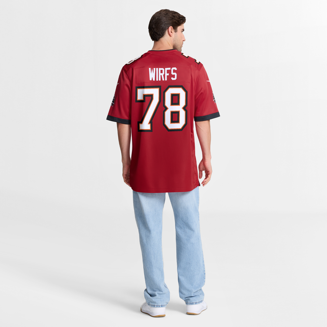 Tristan Wirfs Tampa Bay Buccaneers Game Jersey - Red