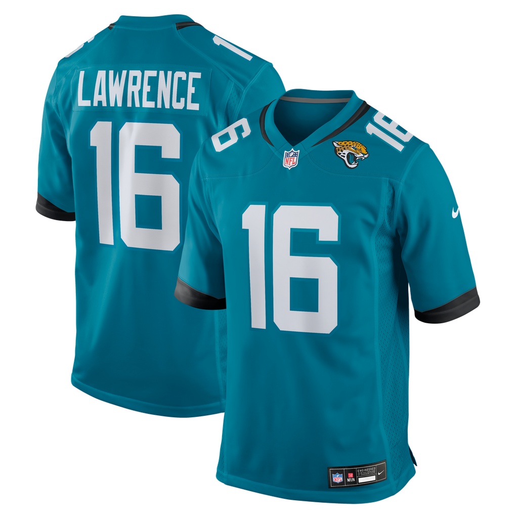 Trevor Lawrence Jacksonville Jaguars Home Game Jersey - Teal