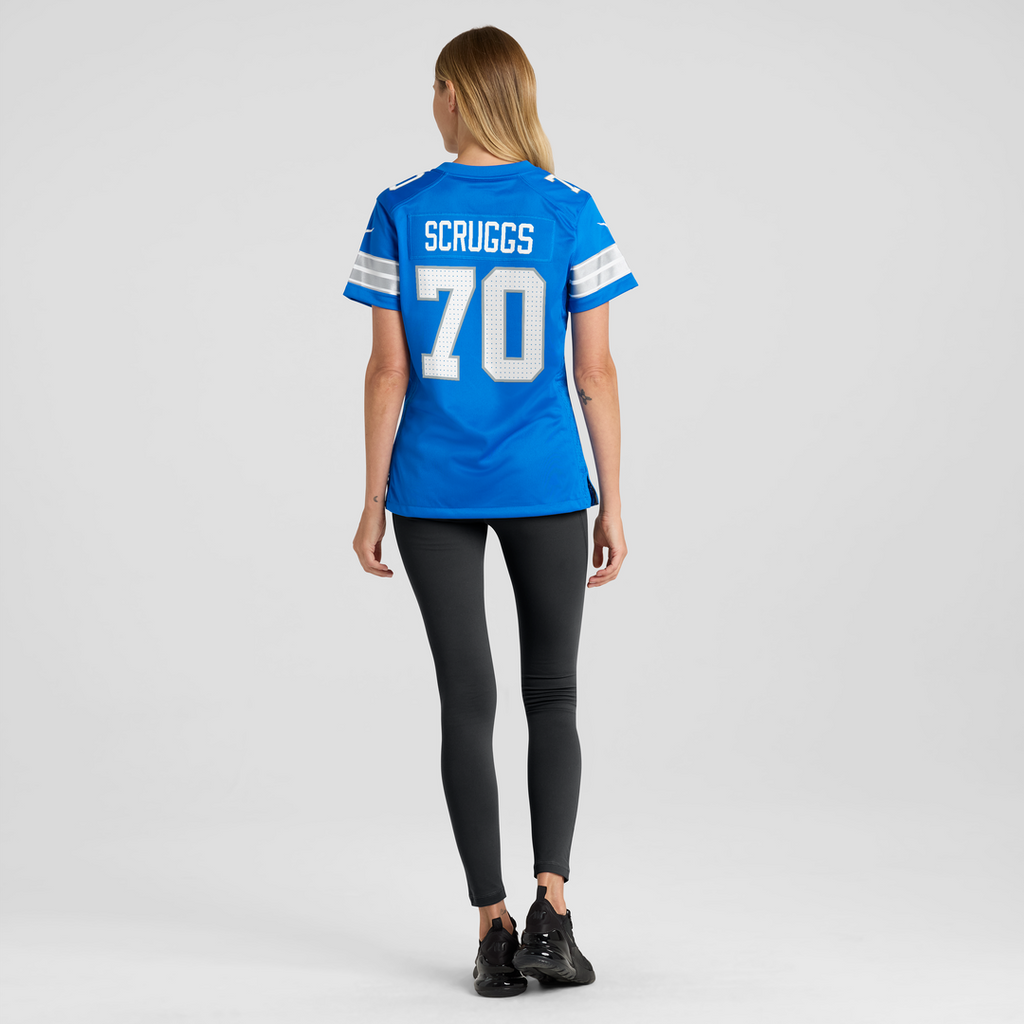 Juice Scruggs Detroit Lions Women's Team Game Jersey - Blue