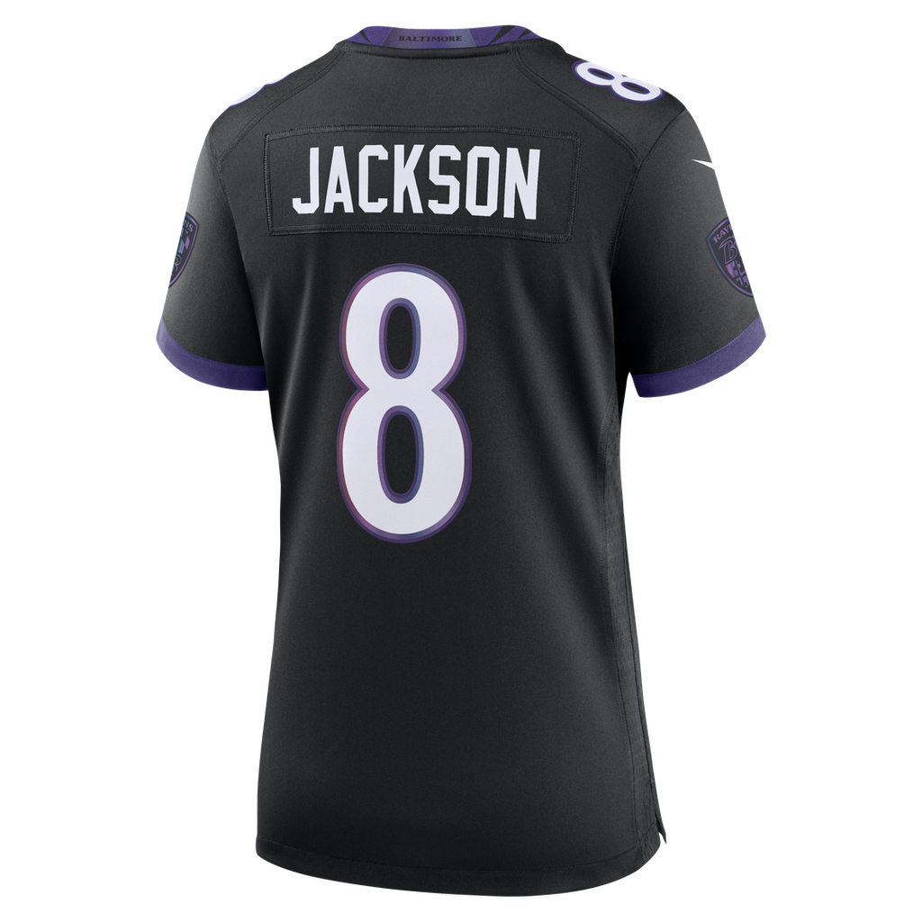 Lamar Jackson Baltimore Ravens Women's Alternate Game Jersey - Black
