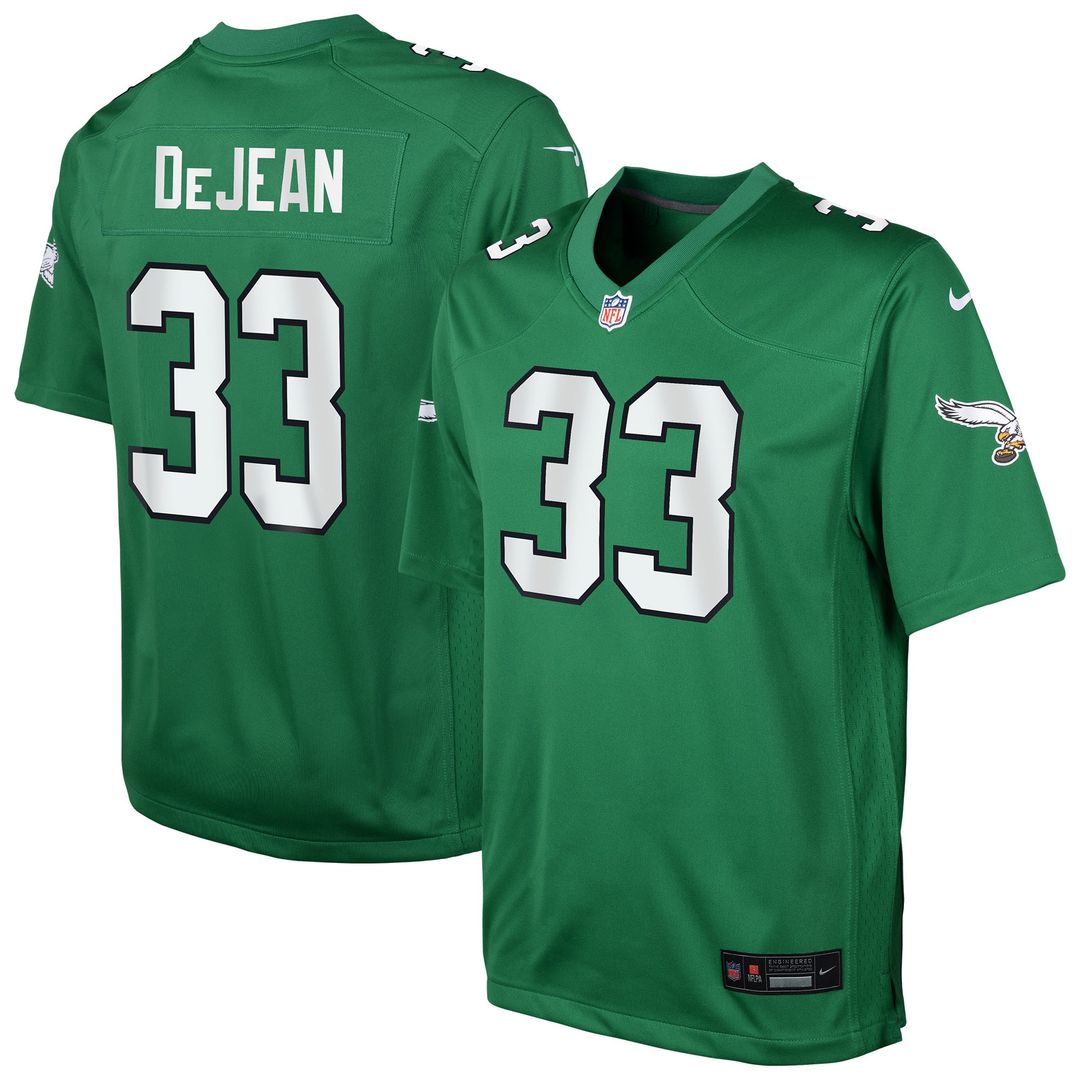 Cooper DeJean Philadelphia Eagles Youth Game Player Jersey - Midnight Green