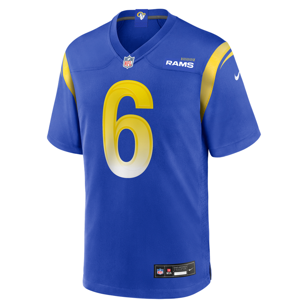 Nick Hampton Los Angeles Rams Team Game Jersey - Royal