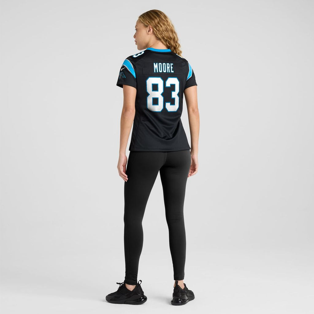 David Moore Carolina Panthers Women's Game Jersey - Black
