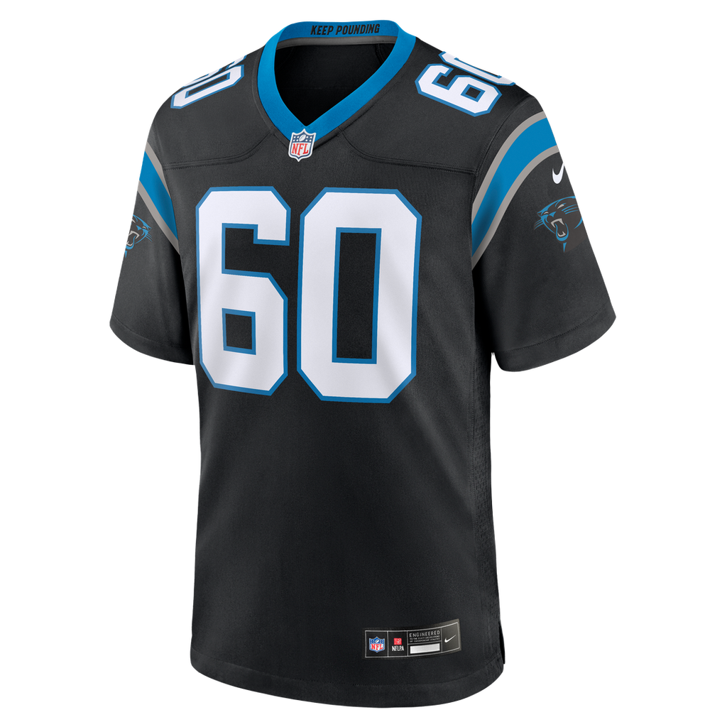 Nick Samac Carolina Panthers Team Game Jersey - Black