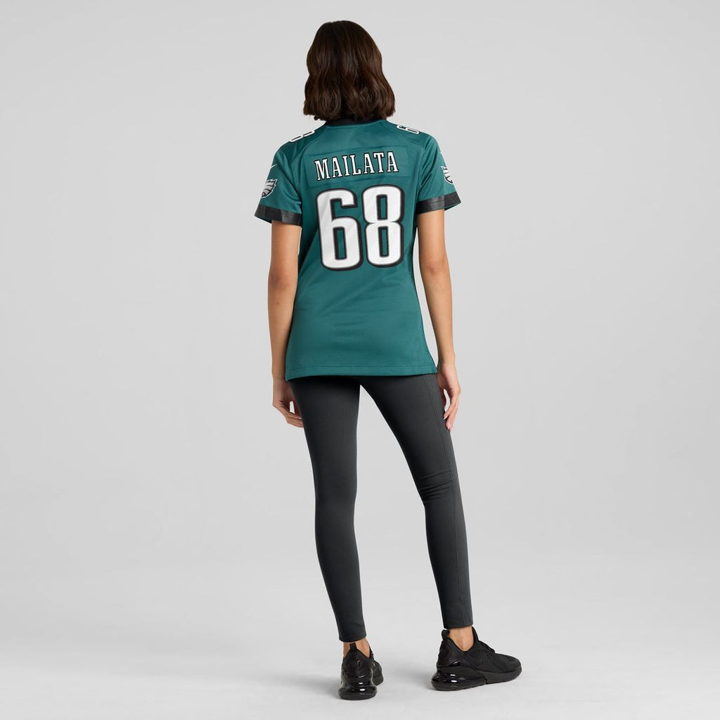 Mailata Philadelphia Eagles Women's Team Game Jersey - Midnight Green
