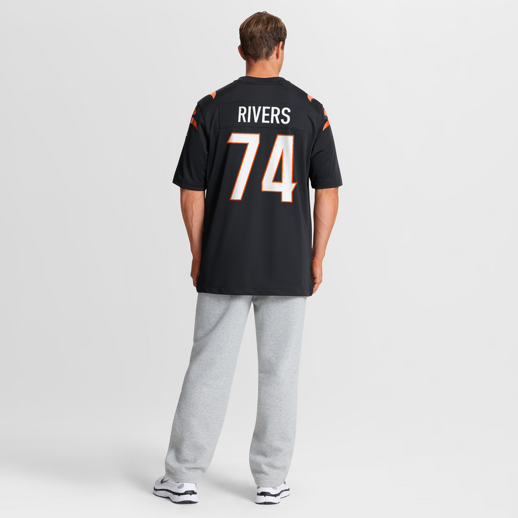 Jalen Rivers Cincinnati Bengals Team Game Jersey - Black