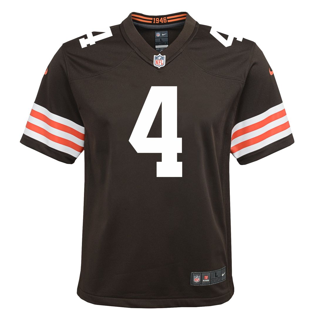 Deshaun Watson Cleveland Browns Youth Game Jersey - Brown