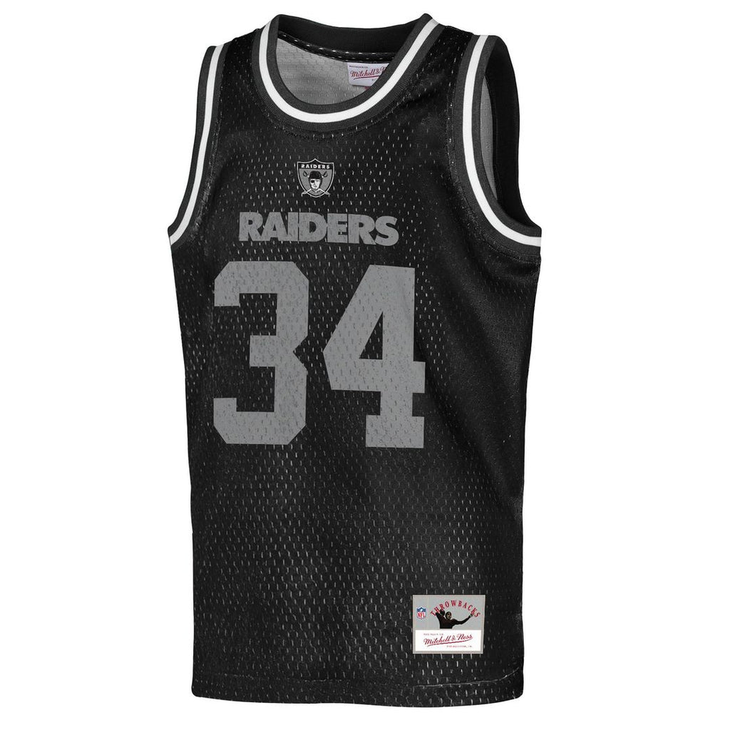 Bo Jackson Las Vegas Raiders Mitchell & Ness Youth Retired Player Basketball Fashion Jersey - Black