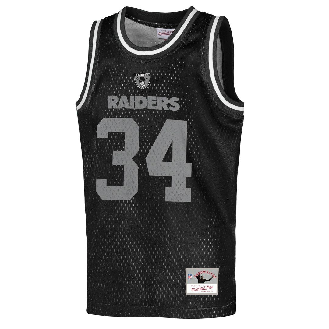 Bo Jackson Las Vegas Raiders Mitchell & Ness Youth Retired Player Basketball Fashion Jersey - Black