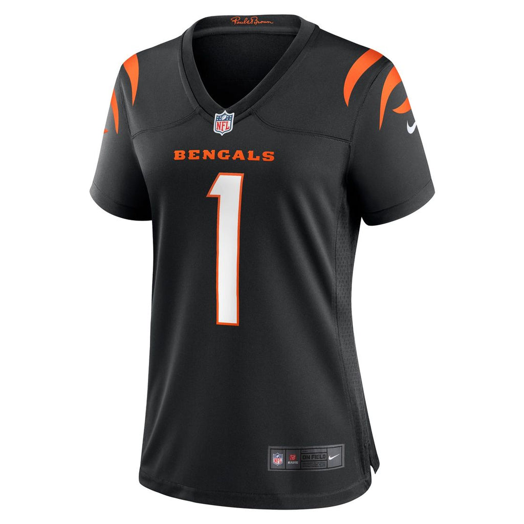 Number 1 Mom Cincinnati Bengals Women's Game Jersey - Black