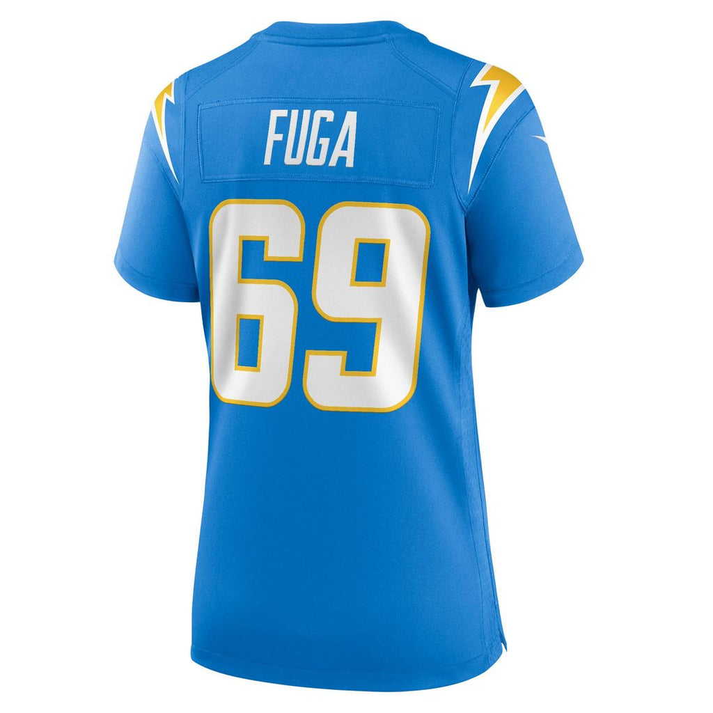 Josh Fuga Los Angeles Chargers Women's Team Game Jersey - Powder Blue
