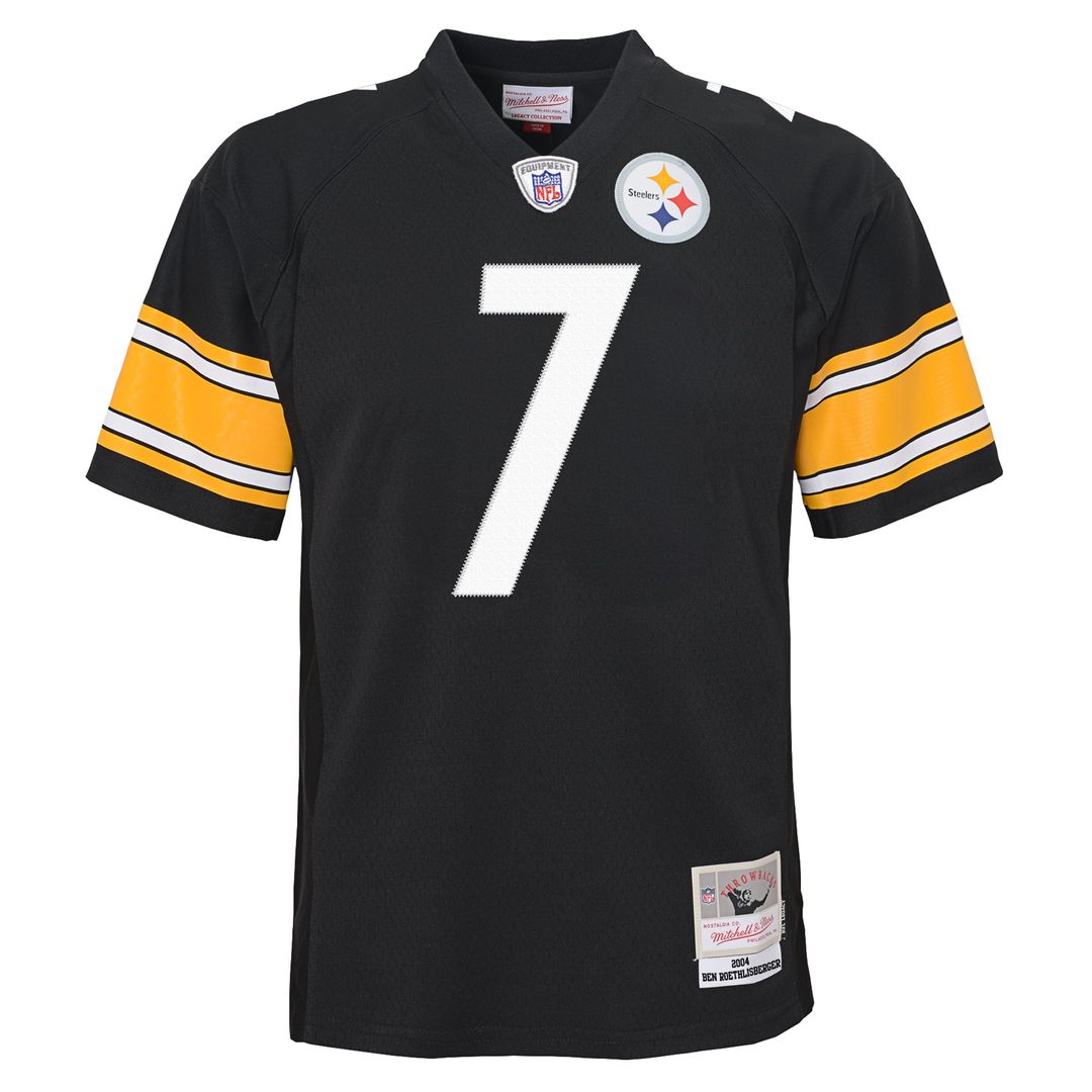Ben Roethlisberger Pittsburgh Steelers Mitchell & Ness Youth 2004 Legacy Replica Jersey - Black