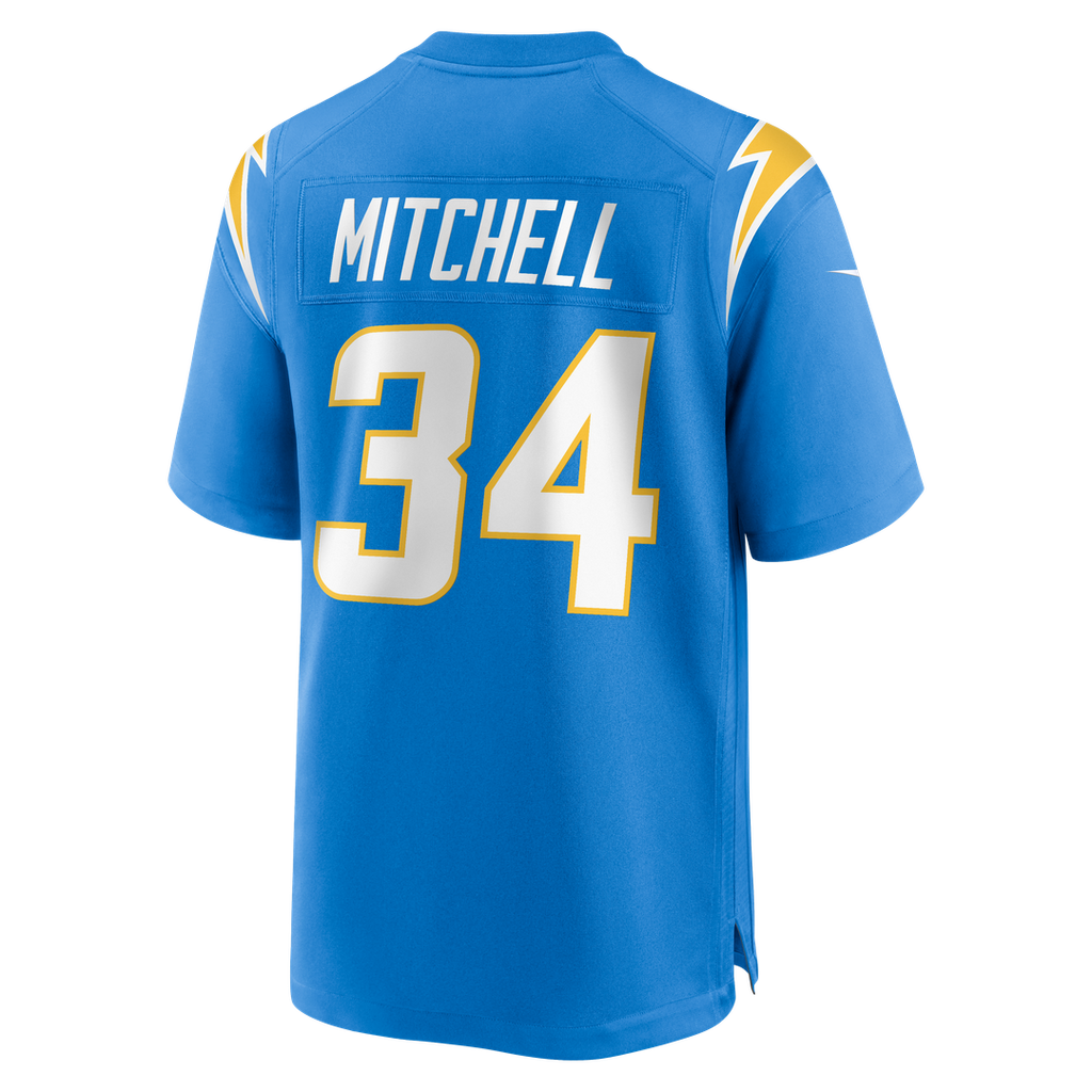 Keaton Mitchell Los Angeles Chargers Team Game Jersey - Powder Blue