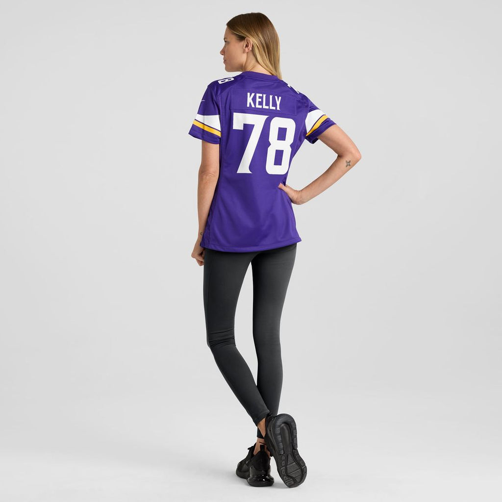 Ryan Kelly Minnesota Vikings Women's Team Game Jersey - Purple