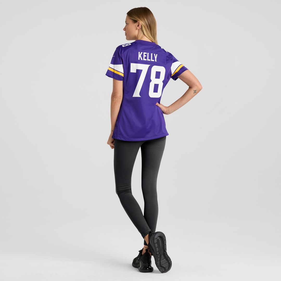 Ryan Kelly Minnesota Vikings Women's Team Game Jersey - Purple
