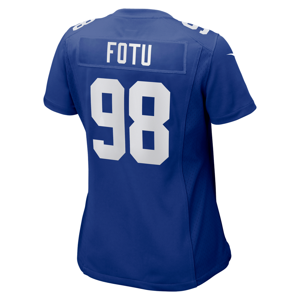 Leki Fotu New York Giants Women's Team Game Jersey - Royal