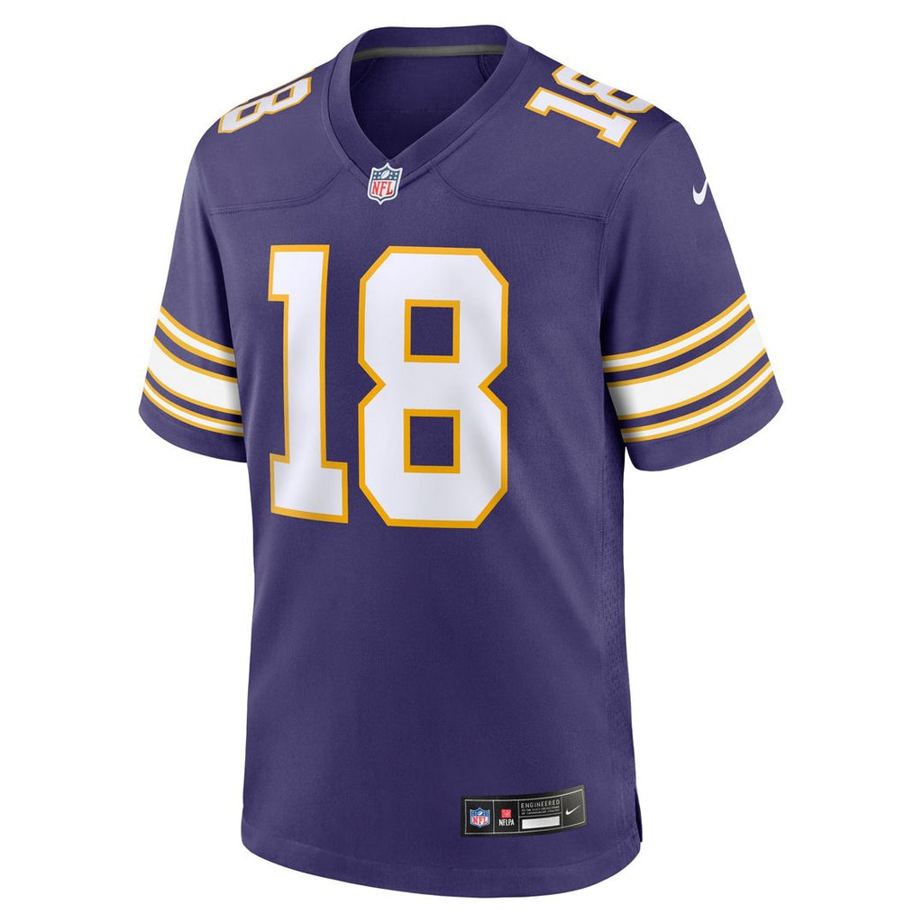 Justin Jefferson Minnesota Vikings Classic Player Game Jersey - Purple