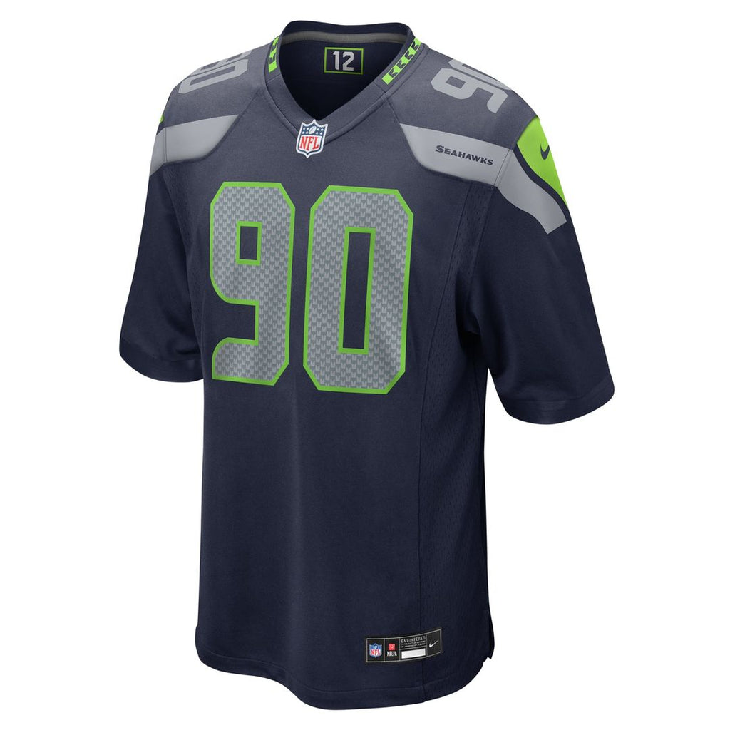 Jarran Reed Seattle Seahawks Game Jersey - College Navy