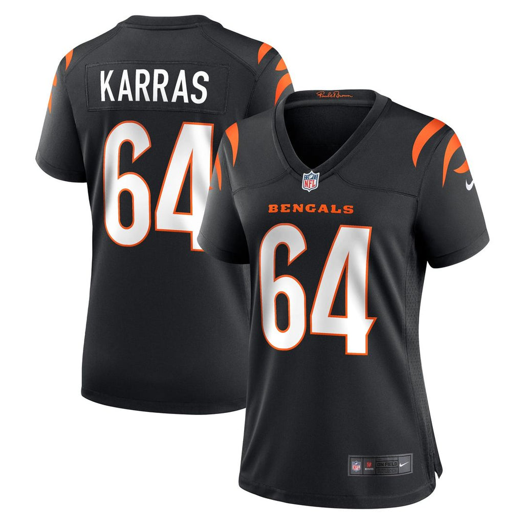 Ted Karras Cincinnati Bengals Women's Game Player Jersey - Black