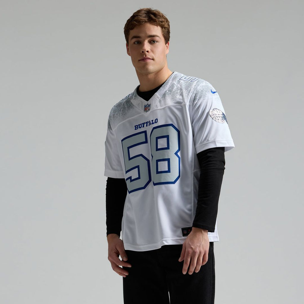 Matt Milano Buffalo Bills 2025 Rivalries Collection Stitched Limited Jersey - White