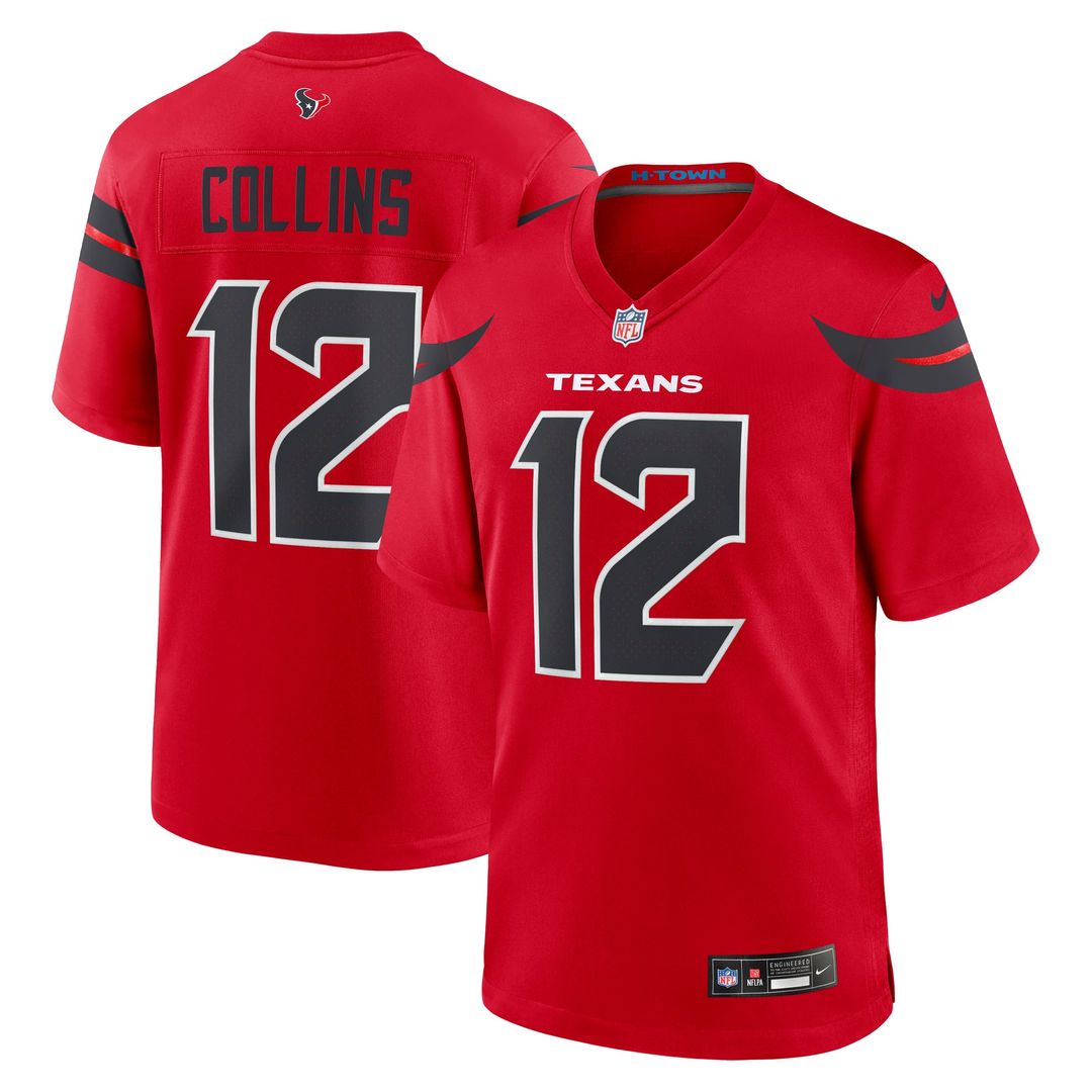 Nico Collins Houston Texans Game Jersey - Navy