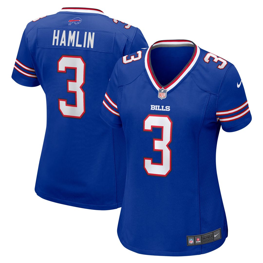 Damar Hamlin Buffalo Bills Women's Game Jersey - Royal