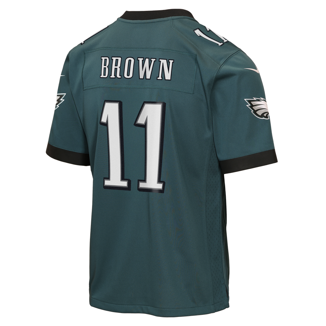 A.J. Brown Philadelphia Eagles Youth Team Game Jersey - Midnight Green