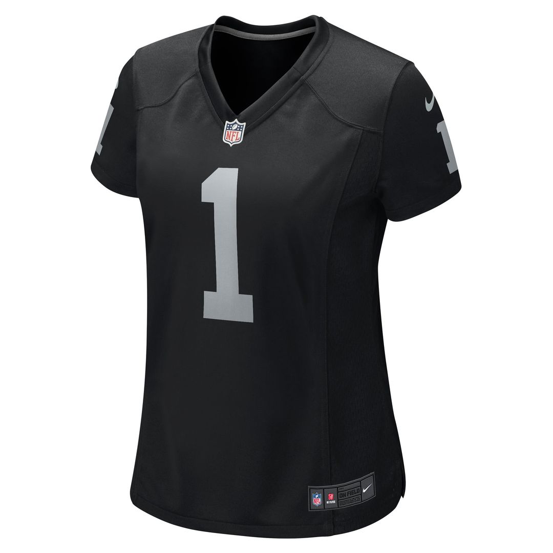 Number 1 Bride Las Vegas Raiders Women's Game Jersey - Black