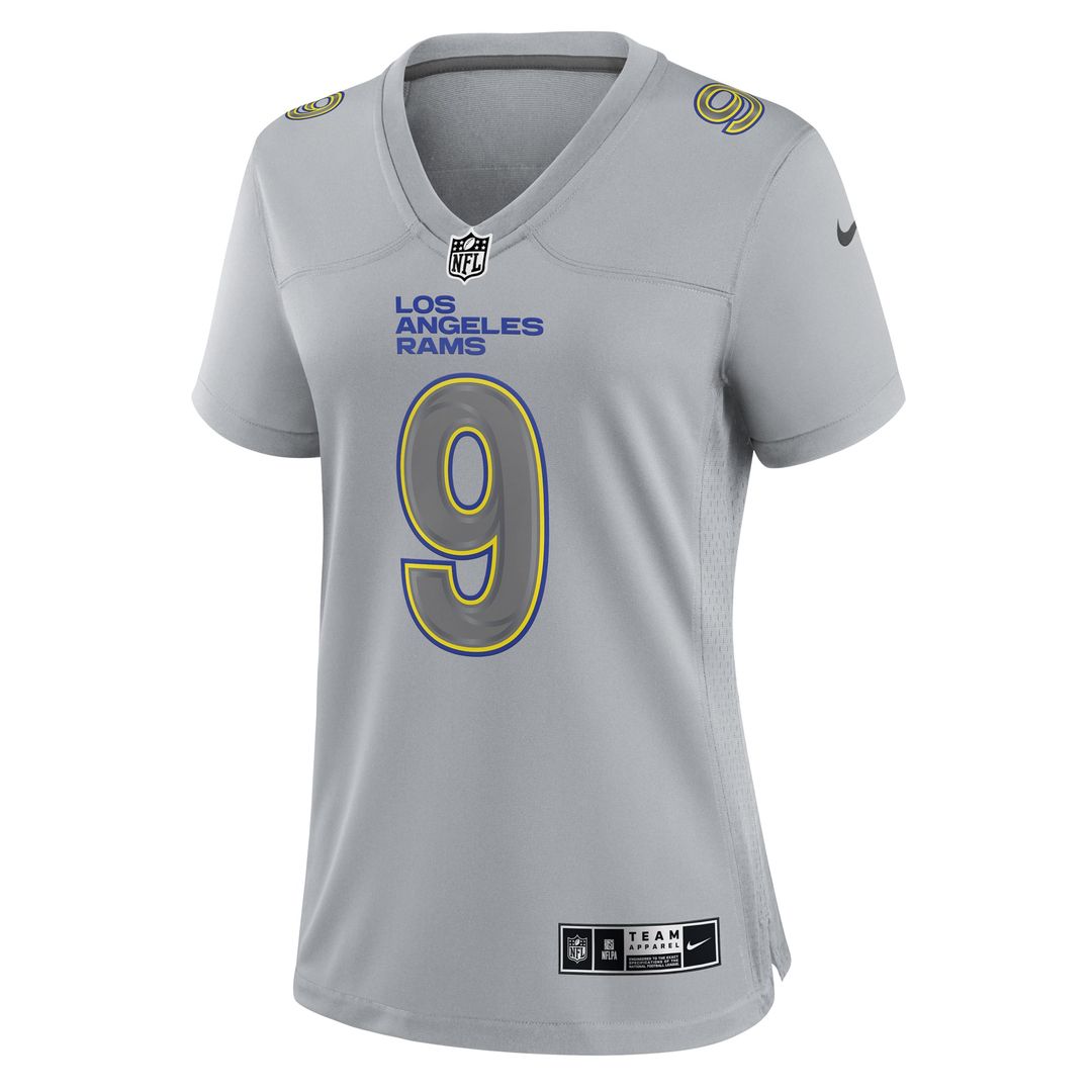 Matthew Stafford Los Angeles Rams Women's Atmosphere Fashion Game Jersey - Gray