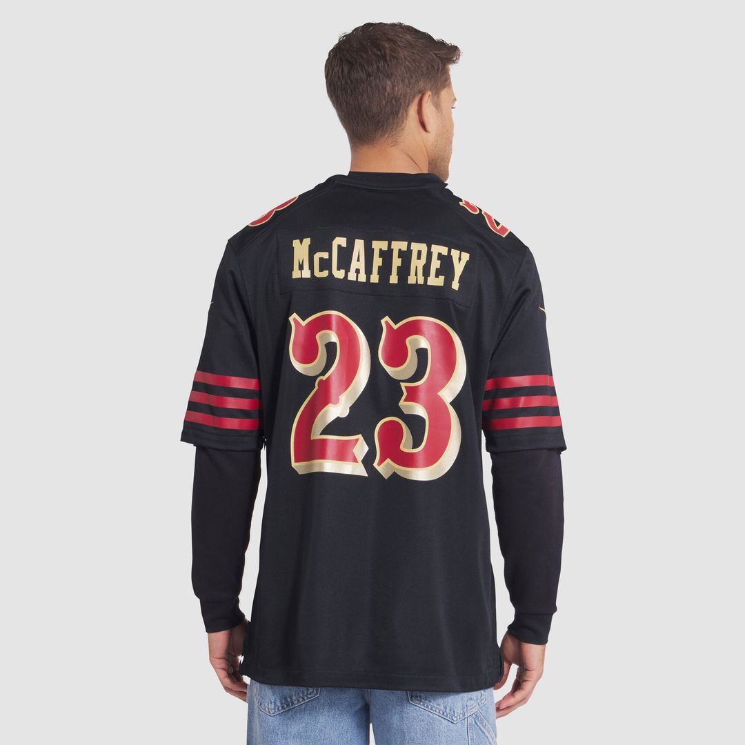 Christian McCaffrey San Francisco 49ers 2025 Rivalries Collection Game Jersey - Black