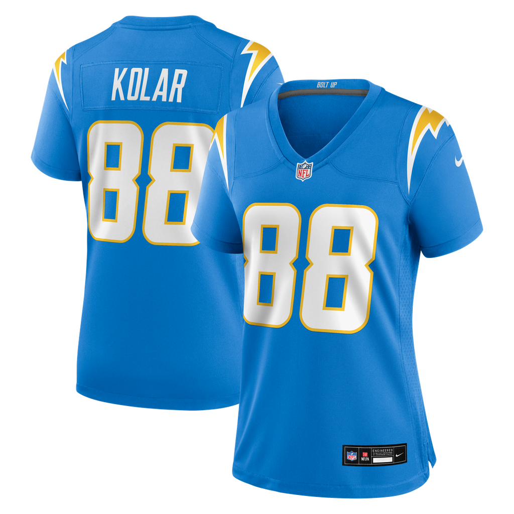 Charlie Kolar Los Angeles Chargers Women's Team Game Jersey - Powder Blue