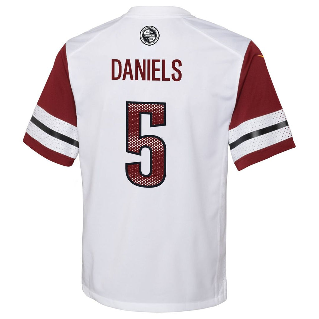Jayden Daniels Washington Commanders Youth Game Jersey - White