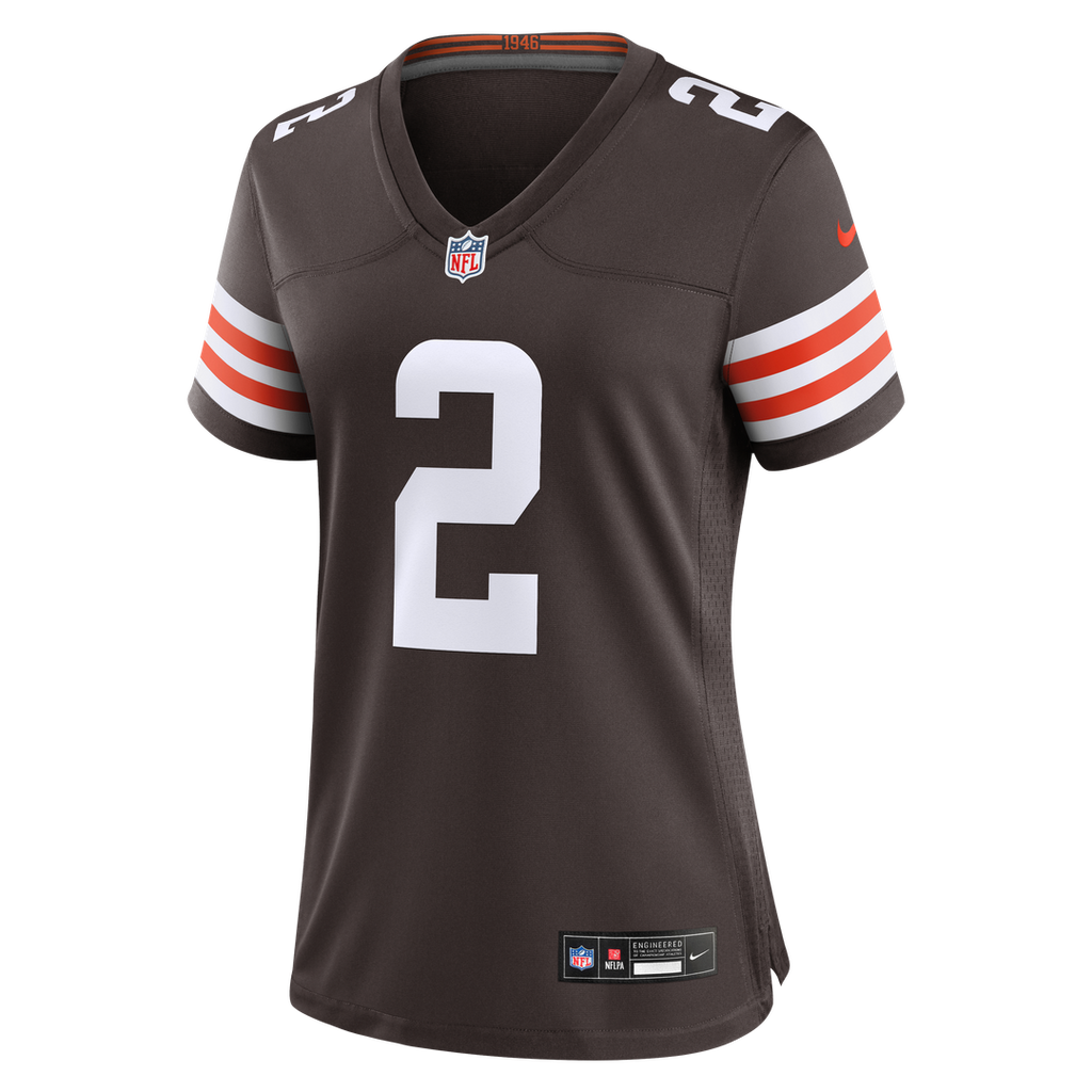 Shedeur Sanders Cleveland Browns Women's Team Game Jersey - Brown