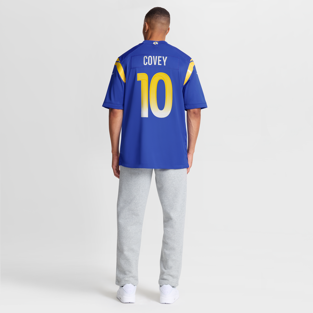 Britain Covey Los Angeles Rams Team Game Jersey - Royal