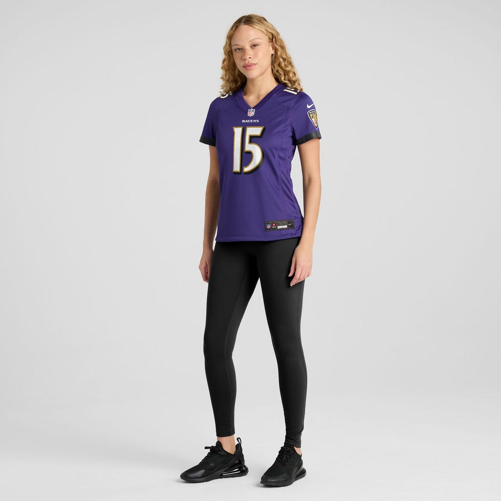 Cooper Rush Baltimore Ravens Women's Team Game Jersey - Purple