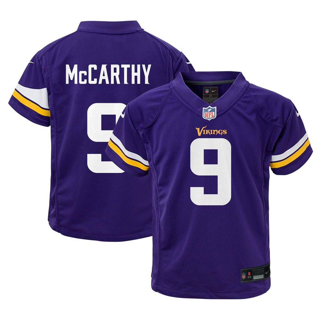 J.J. McCarthy Minnesota Vikings Toddler Game Jersey - Purple