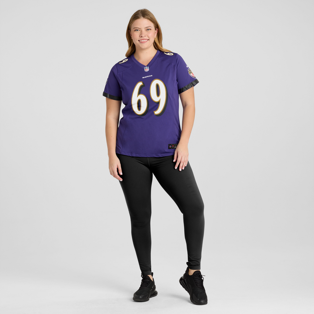 Josh Tupou Baltimore Ravens Women's Team Game Jersey - Purple