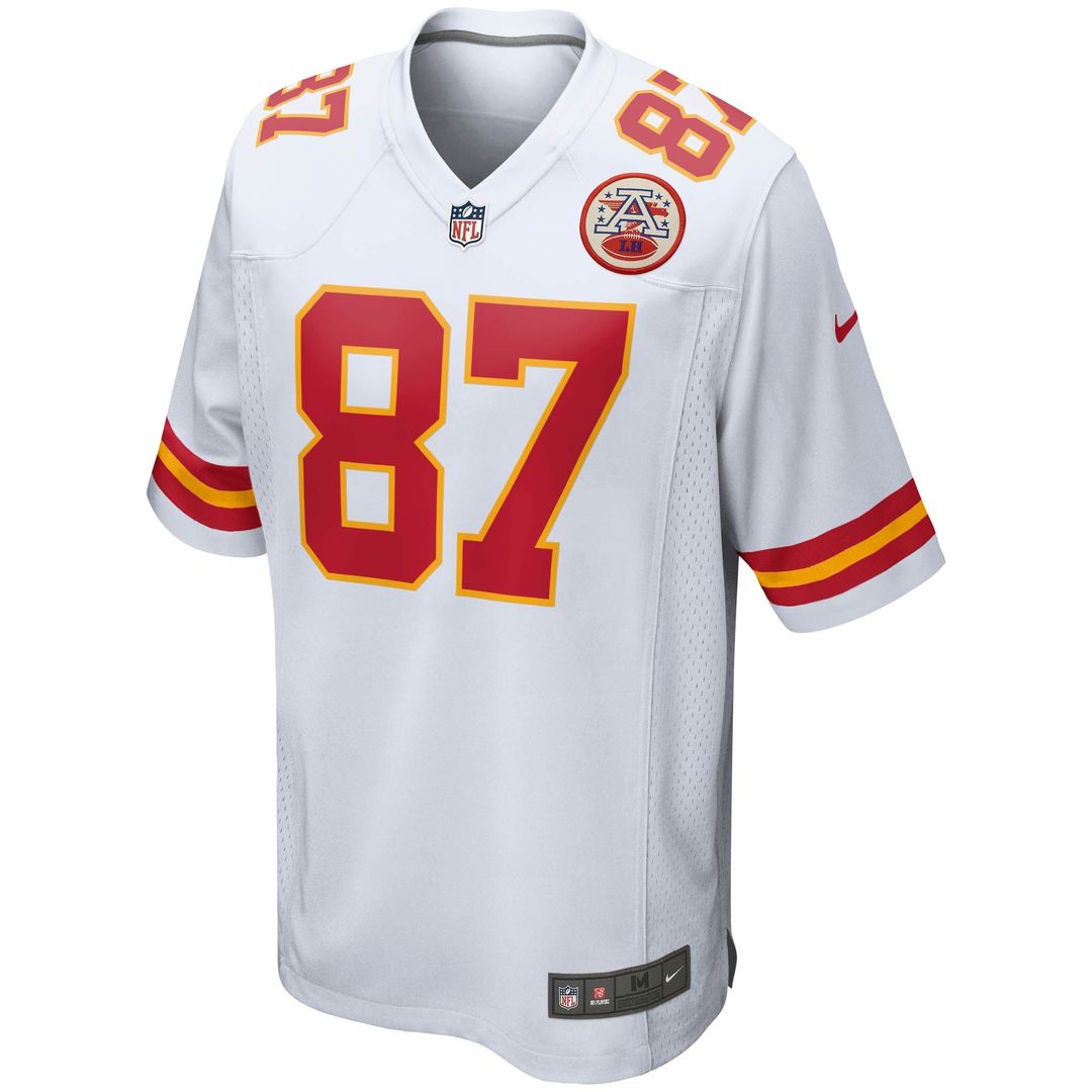 Travis Kelce Kansas City Chiefs Youth Game Jersey - White
