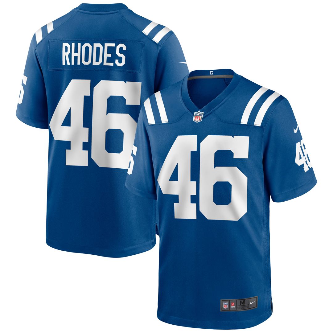 Luke Rhodes Indianapolis Colts Game Jersey - Royal
