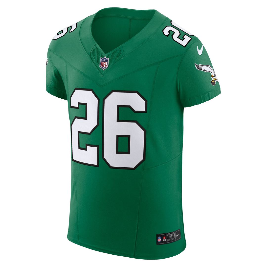 Saquon Barkley Philadelphia Eagles Alternate Vapor F.U.S.E. Elite Jersey - Black